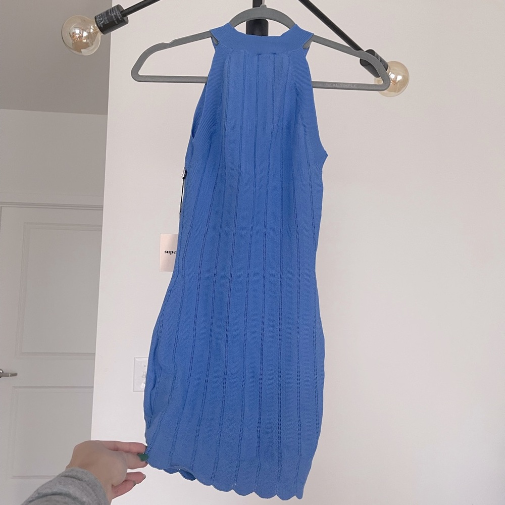 NWT Superdown/ Revolve Solis Mini Dress in Periwinkle- size XS - Picture 3 of 5